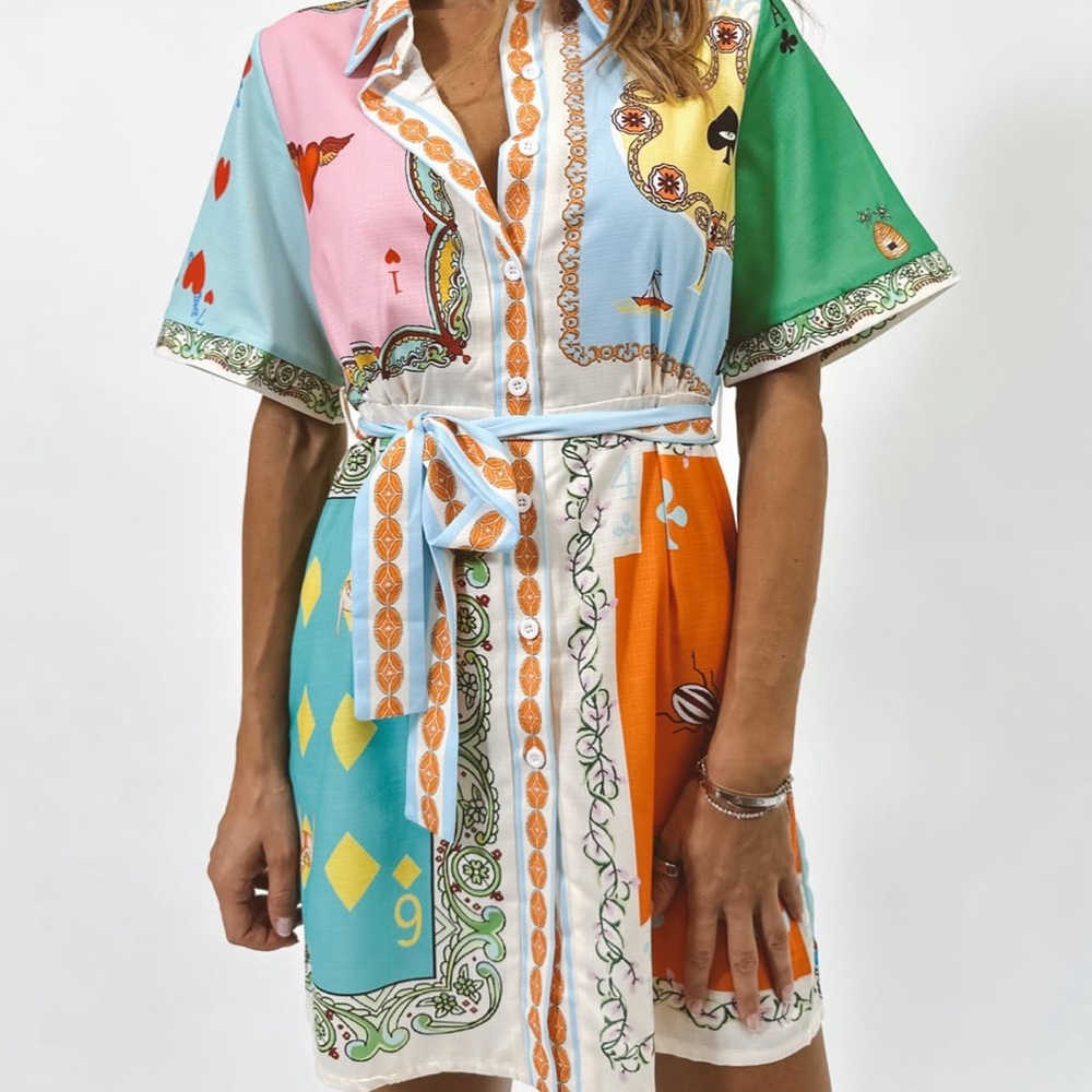 Vibrant Multicolor Mini Dress